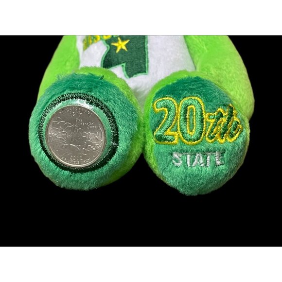 2002 Limited Treasures Mississippi State Quarter Coin Bean Bear Plush - Picture 3 of 5